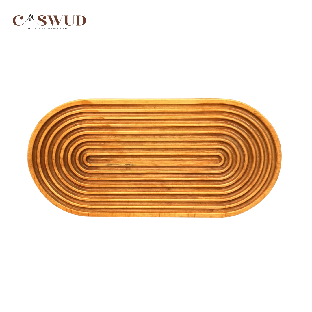 Fluted Oval Tray