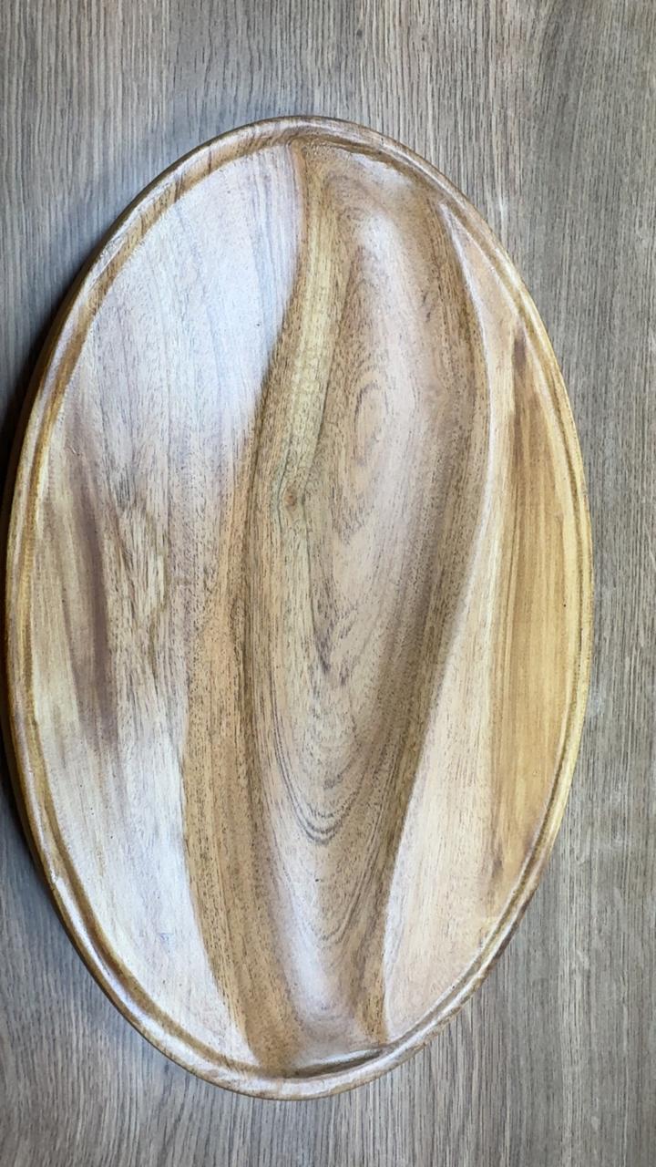 Teak serving board for entertaining