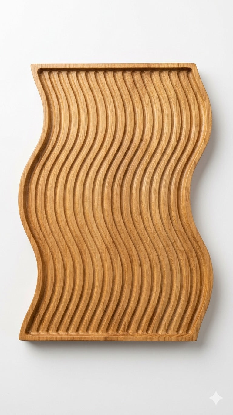 Fluted Wave Platter